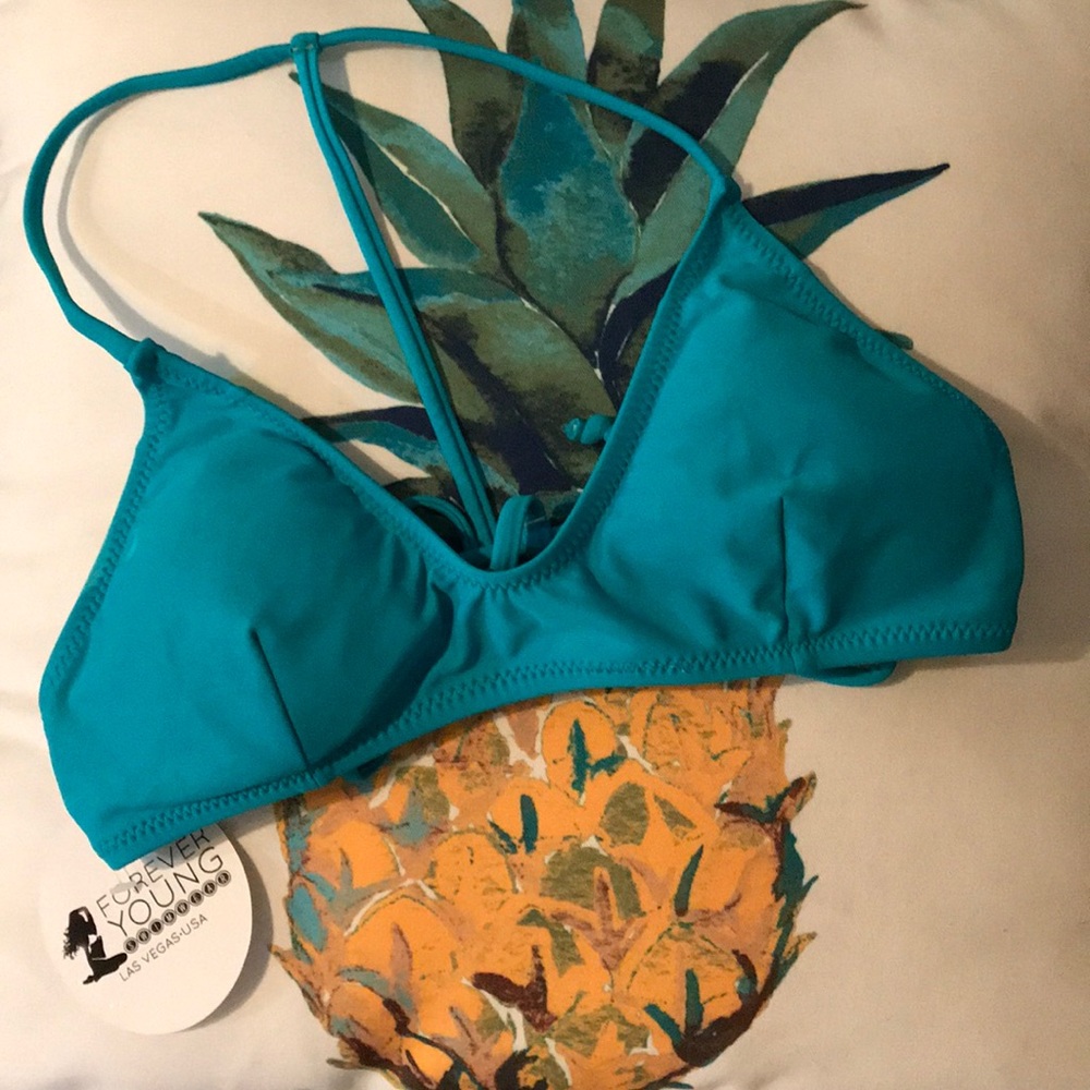 Turquoise bathing suit top